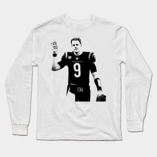 Joe Burrow || Pencil Drawing Long Sleeve T-Shirt